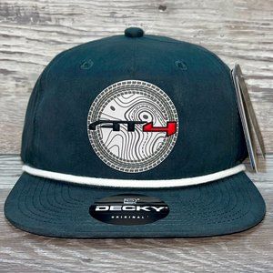 GMC AT4 Topo 3D Classic Rope Hat- Charcoal/ White